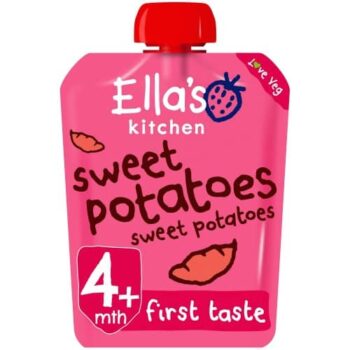 Ella's Kitchen Organic Sweet Potatoes Baby Food Pouch 4+ Months (70g)