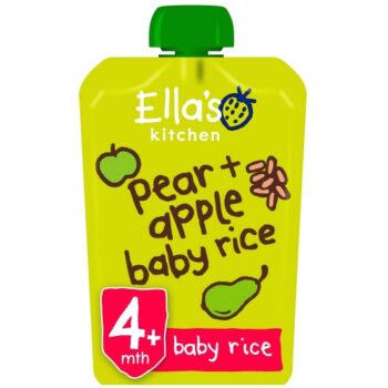 Ella's Kitchen Pear & Apple Baby Rice Pouch (120g)