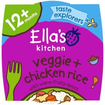 Ella's Kitchen Stage 4 Organic Veggie & Chicken Rice Toddler Tray Meal (200g)