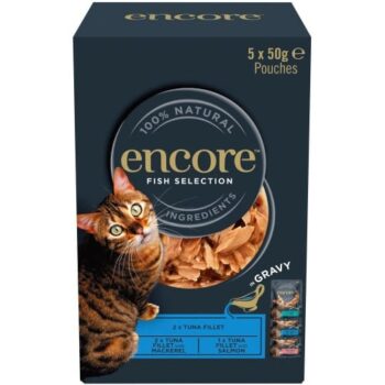 Encore Cat Pouch Fish Selection In Gravy (5 x 50g)