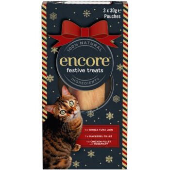 Encore Festive Treats Pouches for Cats (3 x 30g)