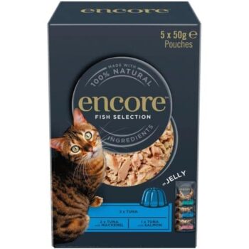 Encore Fish Selection in Jelly Adult Cat Food Pouches (5 x 50g)