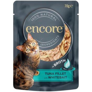 Encore Pacific Tuna Fillet & Whitebait Adult Cat Food Pouch (70g)