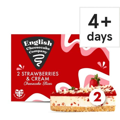 English Cheesecake Company 2 Strawberry & Cream Cheesecake (180g)