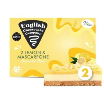 English Cheesecake Company Lemon & Mascarpone Cheesecake Slices (2 x 180g)