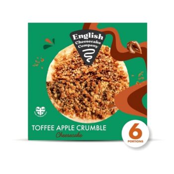 English Cheesecake Company Toffee Apple Crumble Cheesecake (484g)