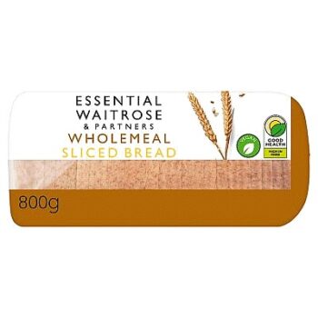 Essential Wholemeal Medium Sliced Bread (800g)