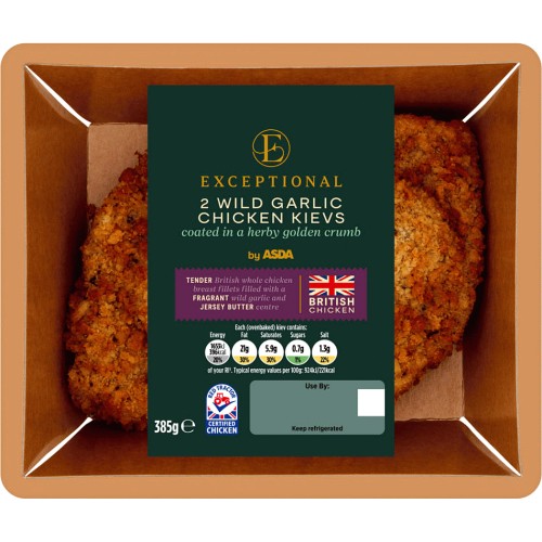 Exceptional by ASDA 2 Wild Garlic Chicken Kievs