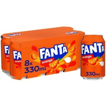 Fanta Orange Cans (8 x 330ml)