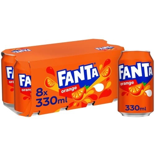 Fanta Orange Cans (8 x 330ml)
