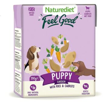 Feel Good Wet Puppy Food with Chicken, Rice, and Carrots - 500g