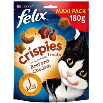 Felix Crispies Cat Treats Beef & Chicken (180g)