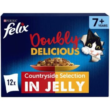 FELIX Doubly Delicious 7+ Meaty Selection in Jelly Wet Cat Food (12 x 85g)