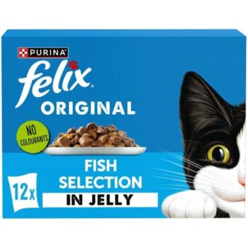 Felix Original Fish Selection in Jelly Wet Cat Food (12 x 85g)
