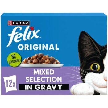 Felix Original Mixed Selection in Gravy Wet Cat Food (12 x 85g)