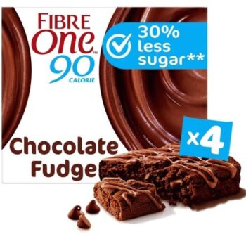 Fibre One 90 Calorie Chocolate Fudge Brownies (4 x 24g)