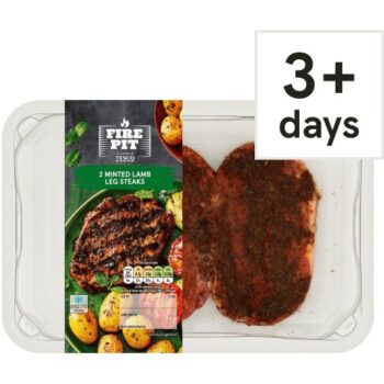 Fire Pit 2 Minted Lamb Leg Steaks