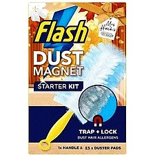 Flash Duster Dust Magnet Mrs Hinch's Scented Orange Blossom Starter Kit Handle+Refills (4)