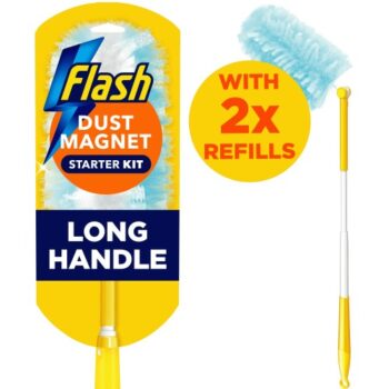 Flash XL Dust Magnet Duster Starter Kit 2 Refills & Handle (2)