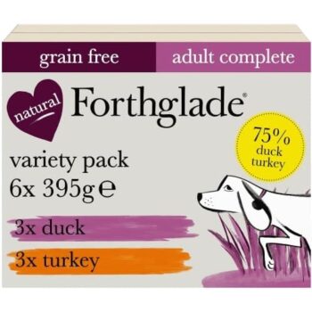 Forthglade Turkey & Duck Wet Dog Variety Pack (6 x 395g)