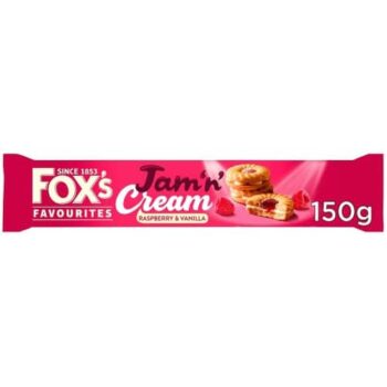 Fox's Jam 'n' Cream Rings (150g)