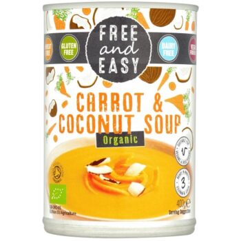 Free & Easy Free From Dairy Free Organic Carrot & Coconut Soup (400g)