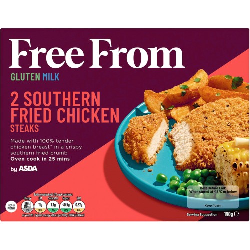 Free From by Asda 2 Southern Fried Chicken Steaks