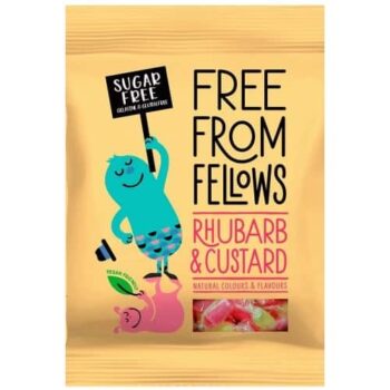 Free From Fellows Vegan Sugar Free Rhubarb & Custard (70g)