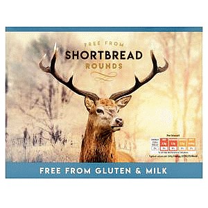 Free from Gluten & Milk Shortbread Rounds (2 x 125g)