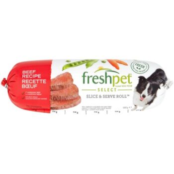 Freshpet Chunky Beef Recipe with Garden Vegetables Dog Food Roll (680g)