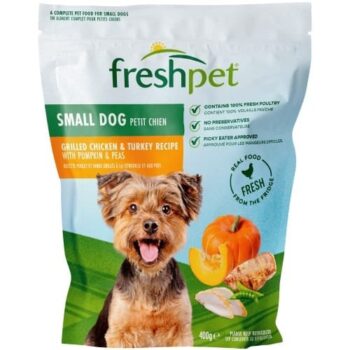 Freshpet Small Dog Grilled Chicken & Turkey With Pumpkin & Peas (400g)