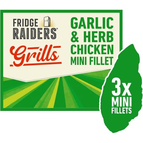 Fridge Raiders Grills Garlic & Herb Chicken Mini Fillet (3 x 35g)