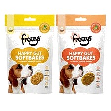 Frozzys Happy Gut Softbakes Salmon Carrot And Turmeric Dog Treats