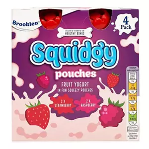 Fruit Yogurt Squidgy Pouches 4 pack