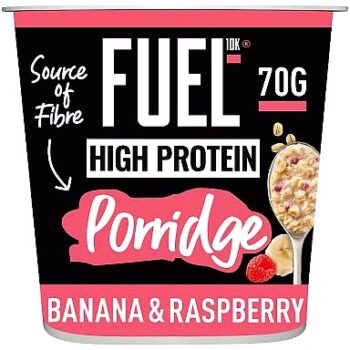 FUEL10K Banana & Raspberry Porridge Pot (70g)
