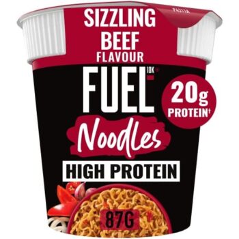 FUEL10K High Protein Sizzling Beef Instant Noodles Snack Pot (87g)