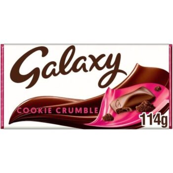 Galaxy Cookie Crumble & Milk Chocolate Block Bar (114g)