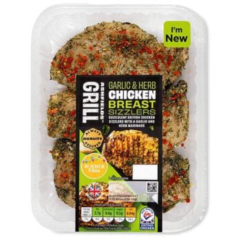 Garlic & Herb Marinated Chicken Breast Sizzlers