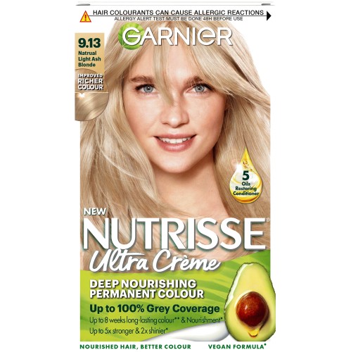 Garnier Nutrisse Light Ash Blonde Hair Dye 9.13