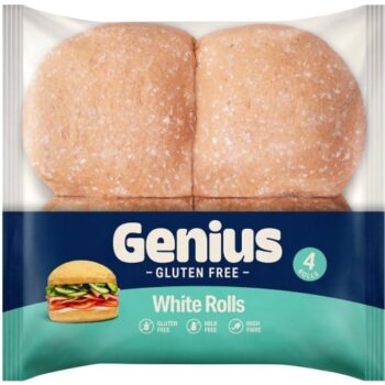 Genius Gluten Free 4 Soft White Rolls