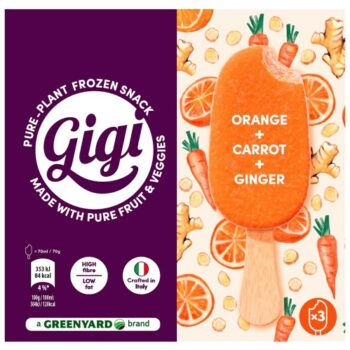 Gigi Orange Carrot & Ginger Lollies (3 x 70g)