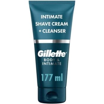 Gillette Intimate Pubic Shave Cream + Cleanser with Aloe (150ml)