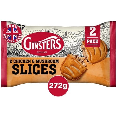 Ginsters Chicken & Mushroom Slices (272g)