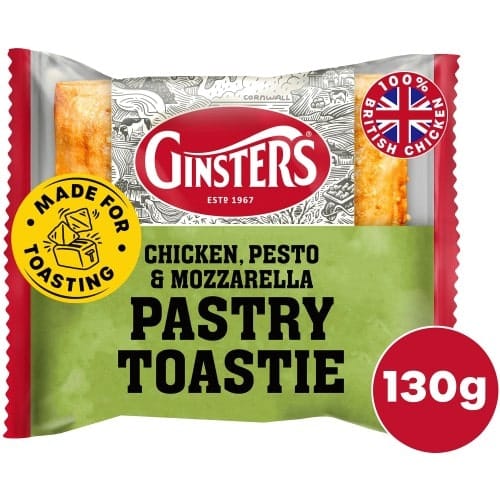 Ginsters Chicken Pesto Mozzarella Pastry Toastie (130g)