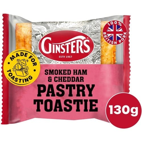 Ginsters Smoked Ham & Cheddar Pastry Toastie (130g)