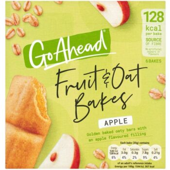 Go Ahead Apple Fruit & Oat Bakes Snack Bars Multipack (6 x 35g)