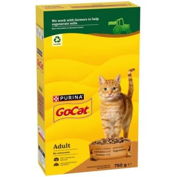 Go-Cat 5 Promises Chicken & Turkey Mix with Vegetables Dry Cat Food (750g)