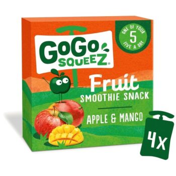 Gogo Squeez Fruit Snack Apple Mango (4 x 360g)