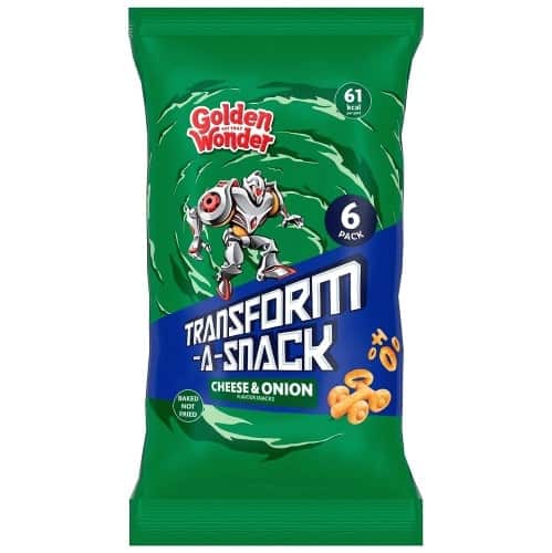 Golden Wonder Transform-a-Snack Cheese & Onion Flavour Snacks (6 x 12g, 72g)