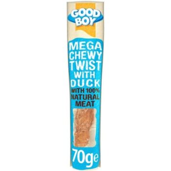 Good Boy Pawsley & Co Mega Chewy Twist with Duck Dog Treats (70g)